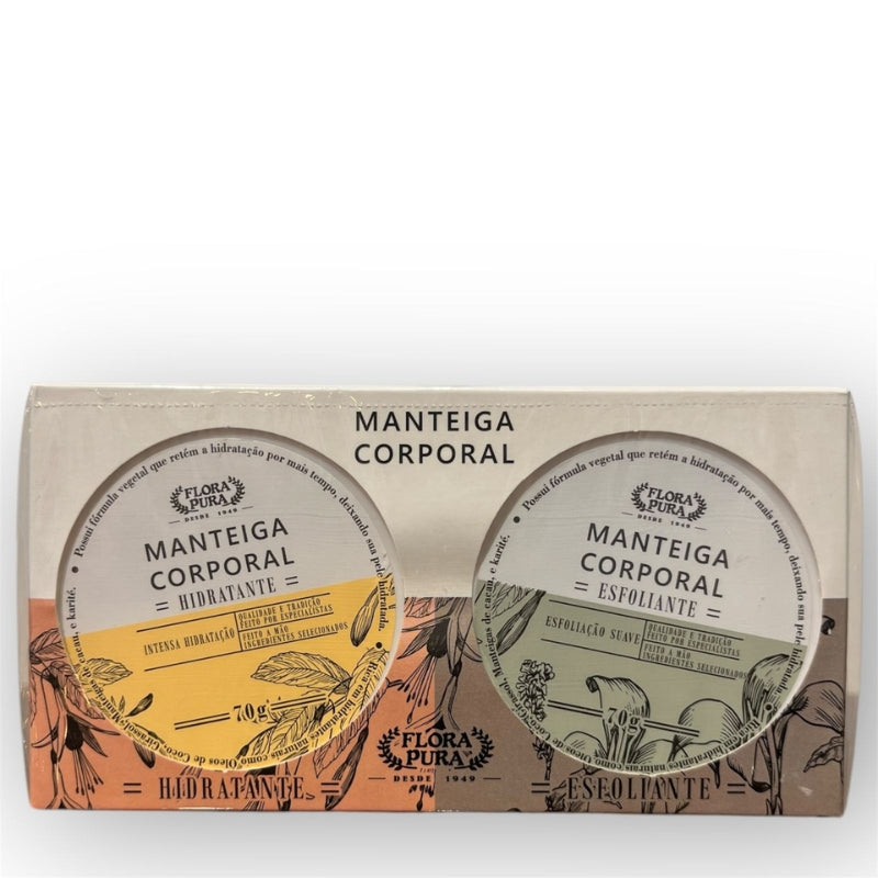 KIT CORPORAL MANTEIGA HIDRATANTE E ESFOLIANTE - 140G