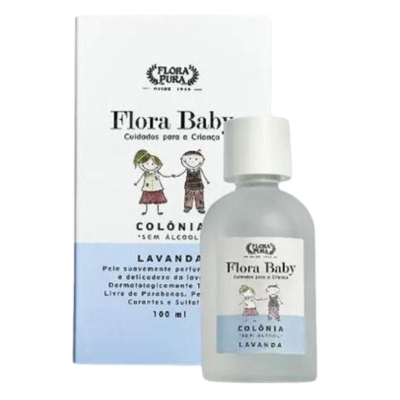 COLÔNIA LAVANDA INFANTIL FLORA BABY - 100ML