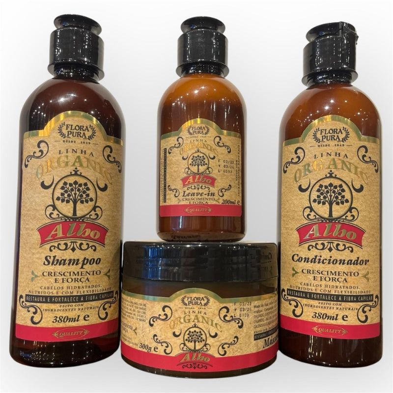 KITS PARA CABELO/ VARIAS OPÇÕES - 4 ITENS - LINHA ORGANIC