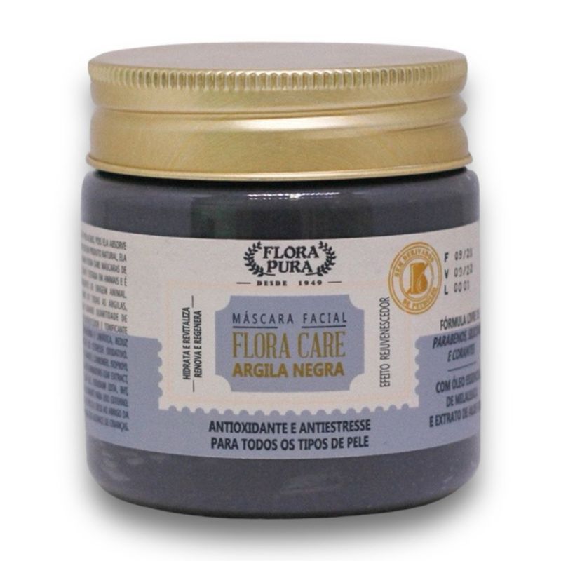 MÁSCARA FACIAL DE ARGILA NEGRA - 180G