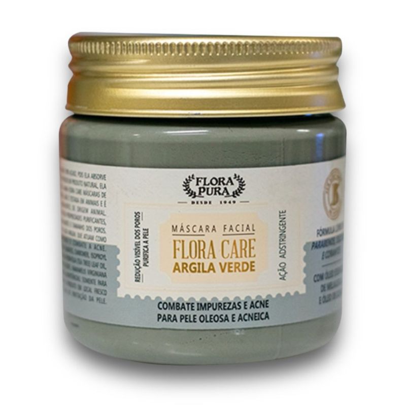 MÁSCARA FACIAL DE ARGILA VERDE - 180G